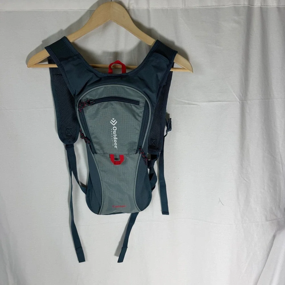 Outdoor‎ Products Castaic Hydration Pack Backpack Gray Blue 2L Reservoir